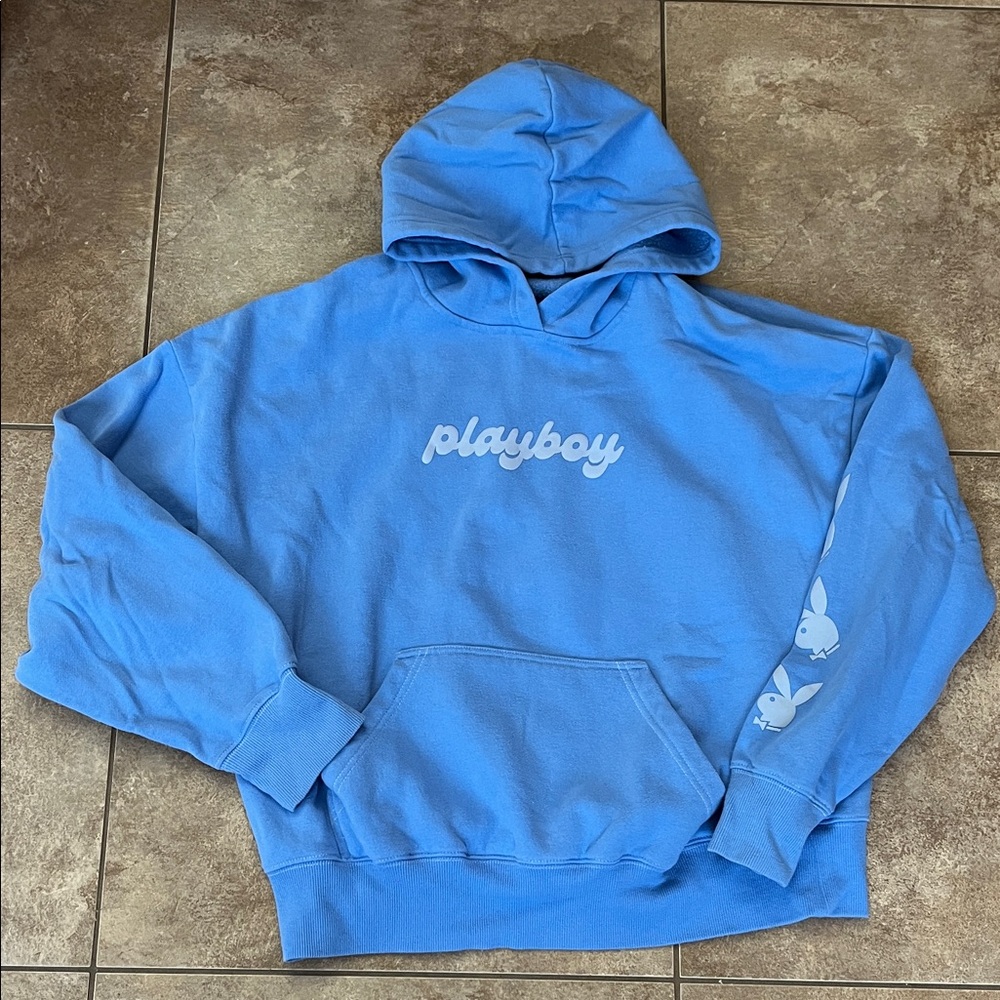 Playboy Light Blue Fleece Jacket